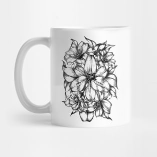 Lilies Bouquet (Vertical) Mug